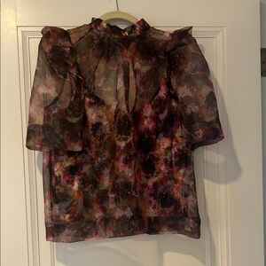 Marie Oliver Multicolor Sheer Blouse